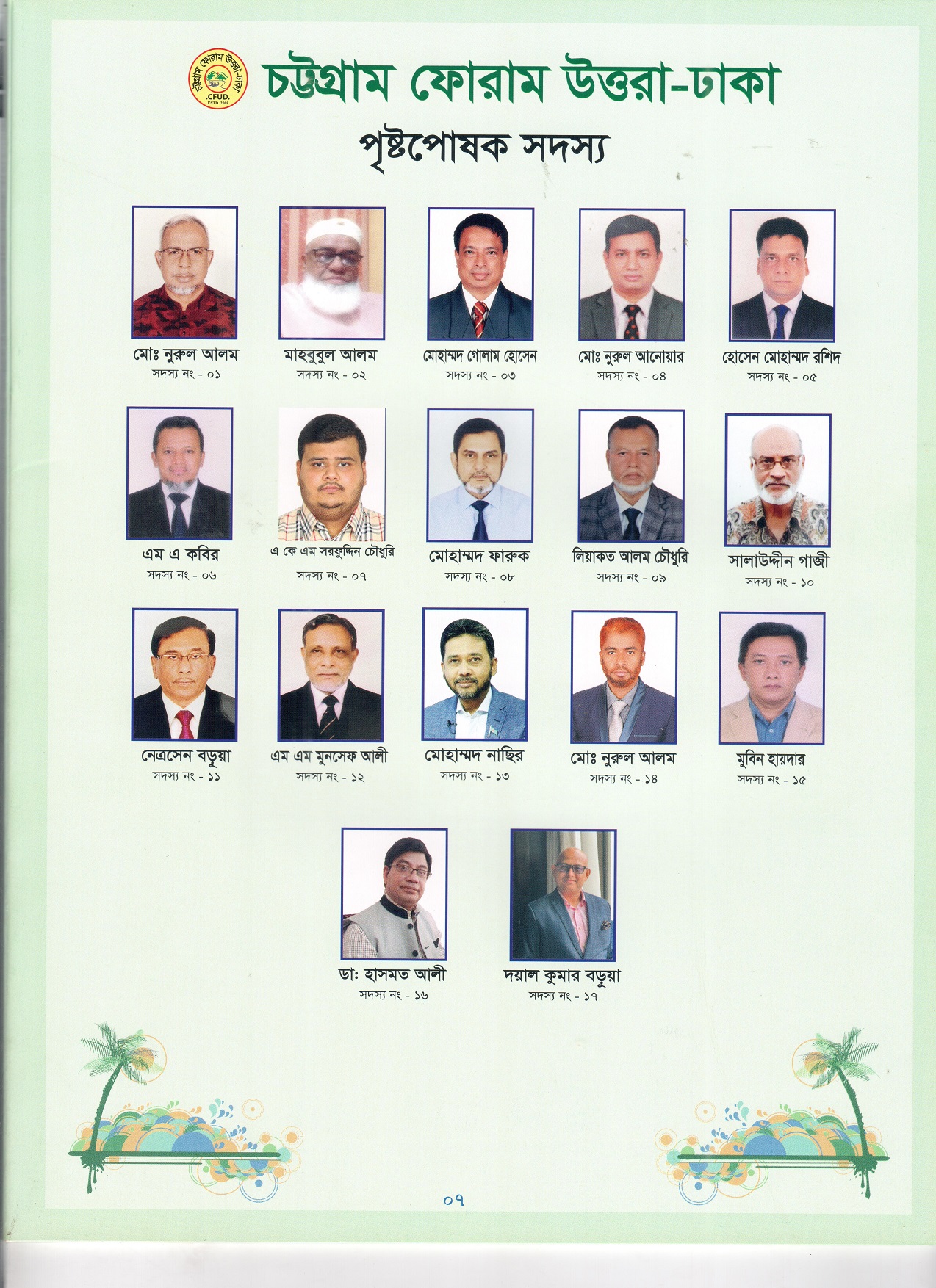 HOUNARABLE PATRON MEMBER LIST
